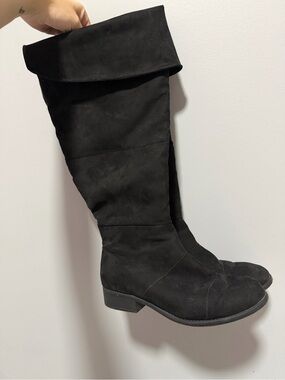 Black Over Knee Boots Sz 10